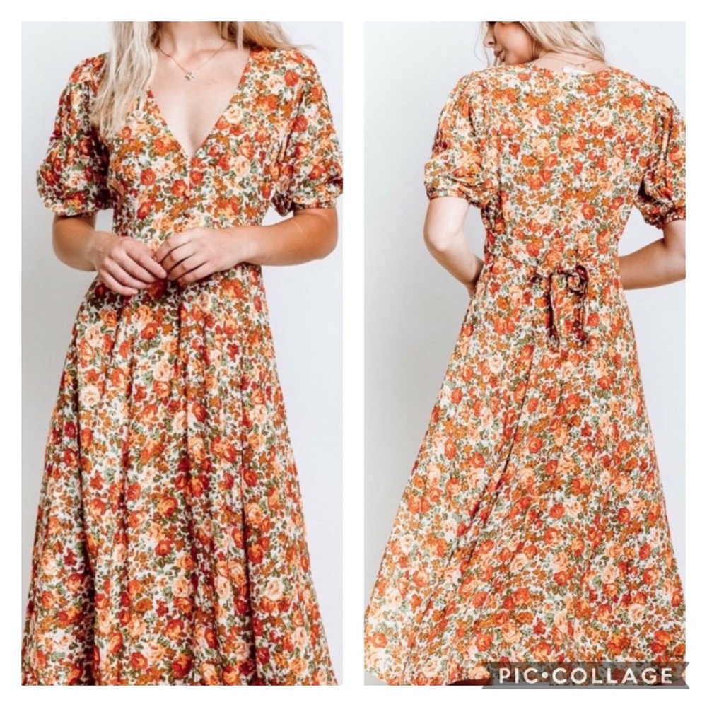 SOLD - NEW Faithfull the Brand Delia Midi Dress M - Picture 10 of 10
